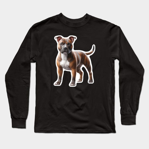 American Staffordshire Terrier Long Sleeve T-Shirt by millersye